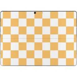 Yellow And White Checkerboard Surface Pro 8 Skin