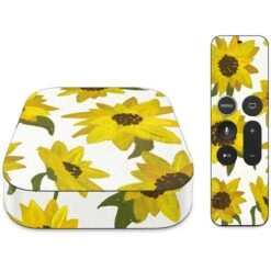 Cat Coq Sunflower Acrylic Apple TV Skin