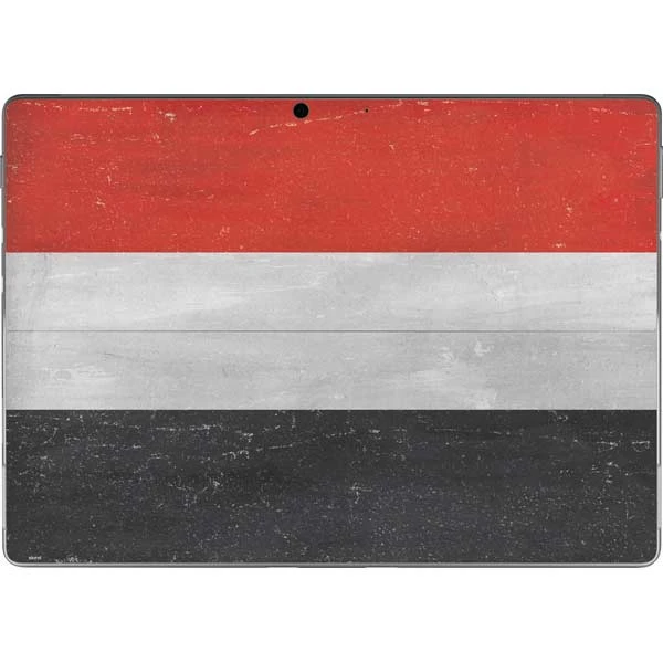 Yemen Flag Distressed Surface Pro 8 Skin 3 Yemen Flag Distressed Surface Pro 8 Skin